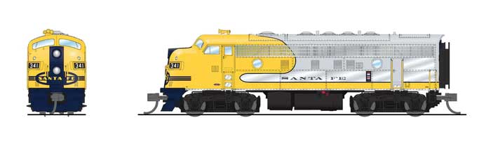 Image for 187-9244 EMD F7A ATSF 344 SND