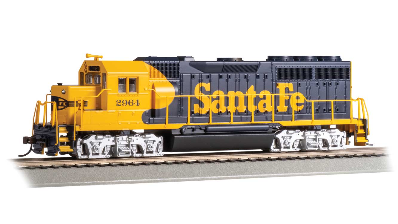 Bachmann 63526 EMD GP40 - Standard DC -- Santa Fe #2964 (Warbonnet