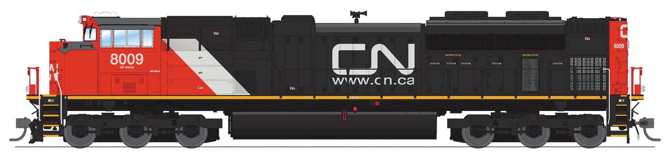 Image for 187-8704 EMD SD70ACe CN 8009 DC