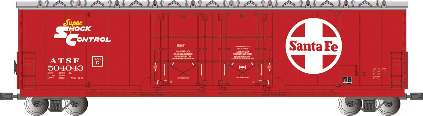 Image for 160-93570 53'Evans Box ATSF 504043