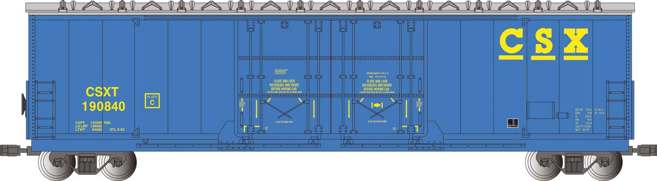 Image for 160-93571 53'Evans Box CSX 190840
