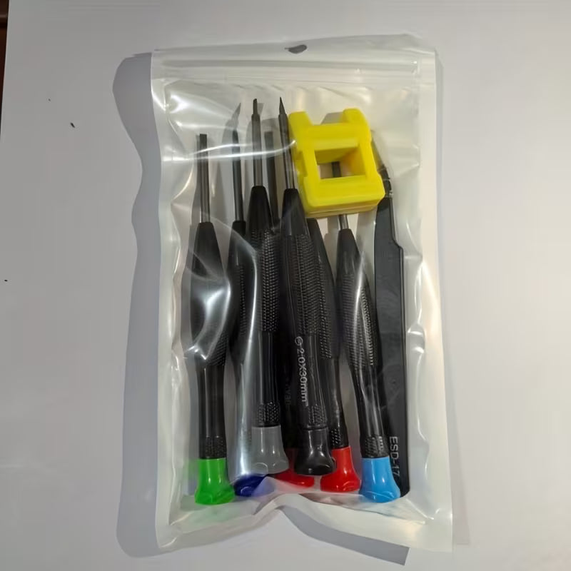 9 Piece Precision Screwdriver Set with Magnetic Repair Tool Kit, TweezersALL Scale