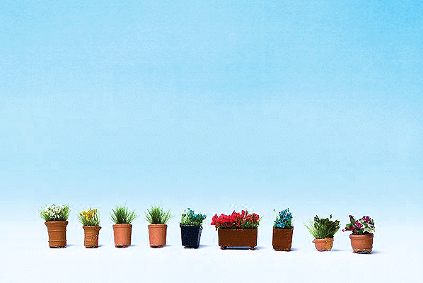 Image for 528-14031 Assrtd Flower Pots #3 9/