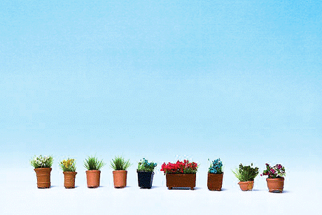 Image for 528-14031 Assrtd Flower Pots #3 9/