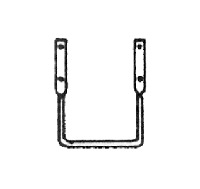 Image for 300-83 Stirrup steps frt blk 20/