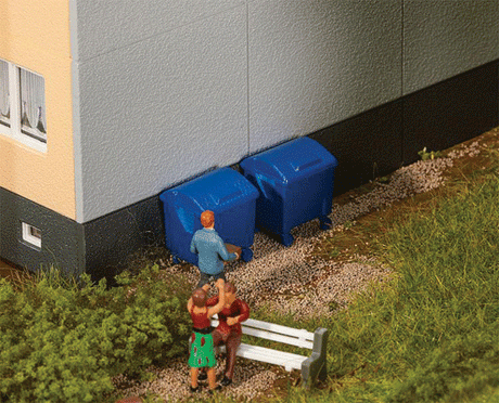 Image for 272-180914 Blue Garbage Bins 2/