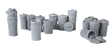 Image for 171-4022 Garbage Pails Assort 18/