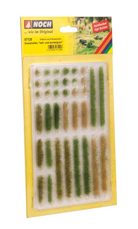 Image for 528-7125 Grass Strips lt/dk green