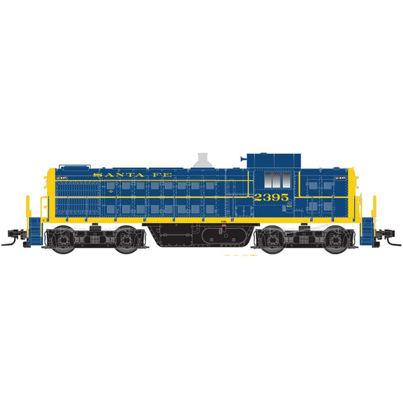 Atlas 10003012 ALCO RS-1 ATSF Santa Fe #2395 (blue, yellow) DCC & Sound HO Scale