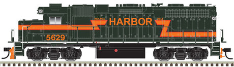 Atlas 150-10004085 IHB Indiana Harbor Belt #5627 (black, orange) GP-38 Low Nose w/ ditch lights DCC & Sound HO Scale
