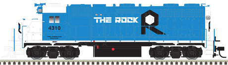 Atlas 150-10004090 Rock Island Rail #4373 (blue, white) GP-38 Low Nose w/ ditch lights DCC & Sound HO Scale