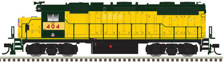 Atlas 150-10004091 UP - Union Pacific #404 (Ex-CNW yellow, green) GP-38 Low Nose w/ ditch lights DCC & Sound HO Scale