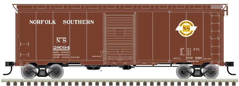 ATLAS 20004767 40' Postwar Boxcar Norfolk Southern NS #28107 (SCALE=HO) Part # 150-20004767