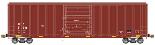 ATLAS 20005501 FMC 5347 SD Boxcar - KCS Kansas City Southern #61000 (Boxcar Red, yellow, reporting marks only) HO Scale