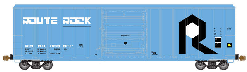 ATLAS 20005508 FMC 5347 SD Boxcar - Route Rock #300077 (blue, black, white) HO Scale