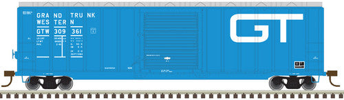 Atlas 20005638 Berwick 50' Boxcar -  Grand Trunk Western #309361 (blue, Large GT) HO Scale