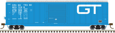 Atlas 20005640 Berwick 50' Boxcar -  Grand Trunk Western #309343 (blue, Large GT) HO Scale