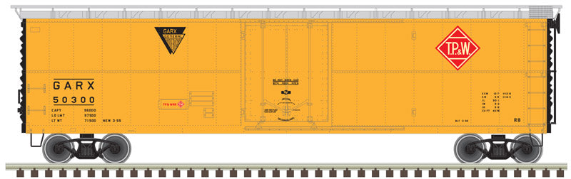 Atlas 20005792 GARX Insulated 50' Boxcar (Reefer) TP&W Toledo Peoria & Western #50300 HO Scale