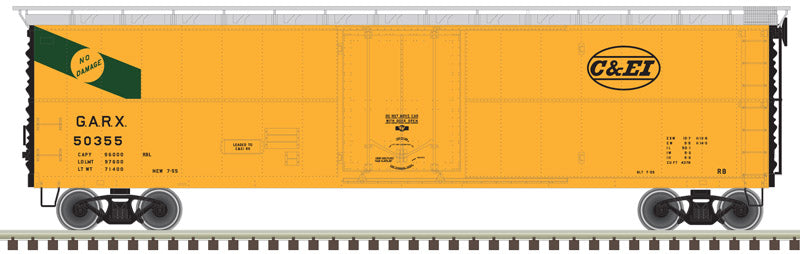 Atlas 20005794 GARX Insulated 50' Boxcar (Reefer) C&EI Chicago & Eastern Illinois #50351 HO Scale