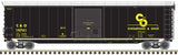 Atlas 20005854 50' Postwar Boxcar C&O - Chesapeake & Ohio #19741 (black, yellow) HO Scale