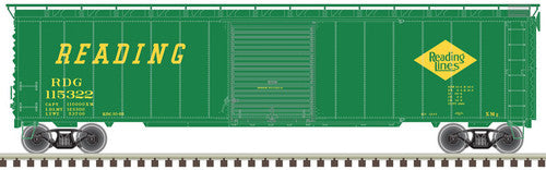 Atlas 20005856 50' Postwar Boxcar RDG - Reading #115322 (green, yellow, XMz Markings) HO Scale