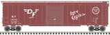 Atlas 20005859 50' Postwar Boxcar MP - Missouri Pacific #255056 (Boxcar Red, white) HO Scale