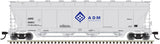 Atlas 20006268 Pressureaide Centerflow Hopper - Archer-Daniels-Midland #50031 (gray, blue, Molecule Logo) HO Scale