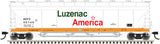 Atlas 20006272 Pressureaide Centerflow Hopper - Luzenac America #59748 (green, orange, white) HO Scale