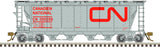 Atlas 20006361 Slab Side Covered Hopper CN - Canadian National (Noodle 12 Hatch)  #355196 HO Scale