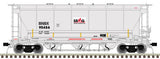 Atlas 20006833 Trinity 3230 Covered Hopper - Greenbrier Management Services BNBX #95475 (gray, black, red) HO Scale