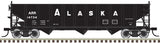 ATLAS 20006914 70 Ton Open Hopper ARR - Alaska #14734 (black, white) HO Scale