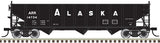 ATLAS 20006914 70 Ton Open Hopper ARR - Alaska #14734 (black, white) HO Scale