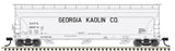 Atlas 20006936 SHPX Georgia Kaolin #46965 (gray, black) ACF 4650 Centerflow Covered Hopper HO Scale