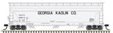 Atlas 20006936 SHPX Georgia Kaolin #46965 (gray, black) ACF 4650 Centerflow Covered Hopper HO Scale