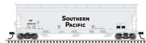 Atlas 20006953 SP - Southern Pacific #496605 (gray, black) ACF 4650 Centerflow Covered Hopper HO Scale