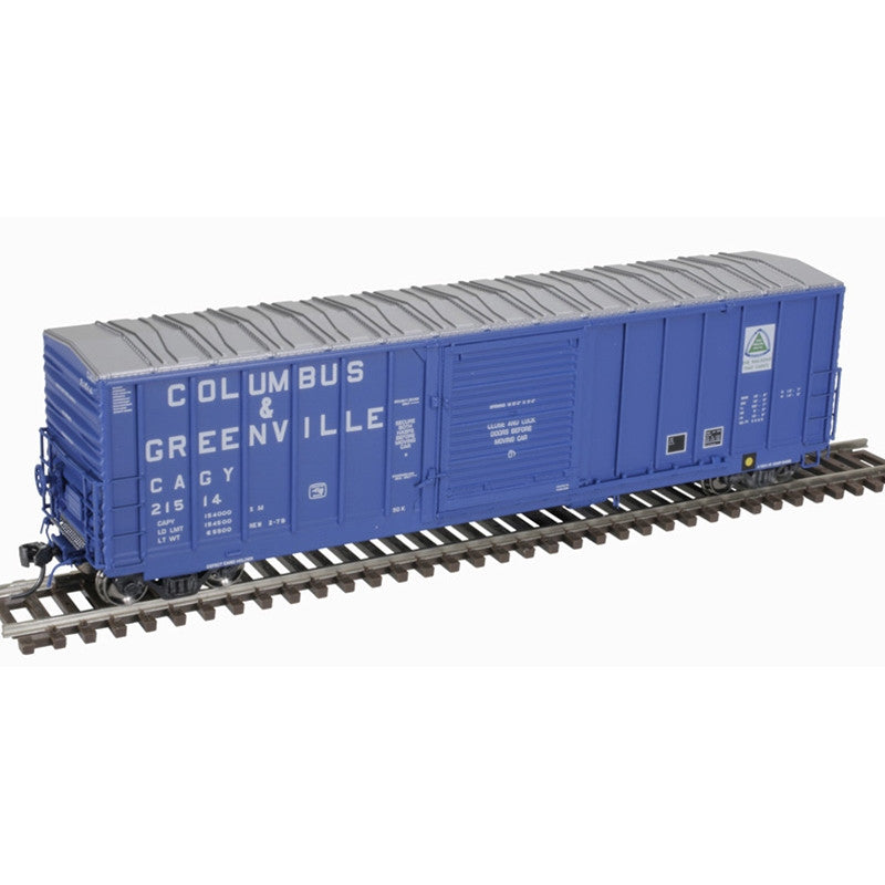 Atlas 20007141 CNCF 5000 Boxcar - C&G Columbus & Greenville #21628 (navy blue, white, green) HO Scale