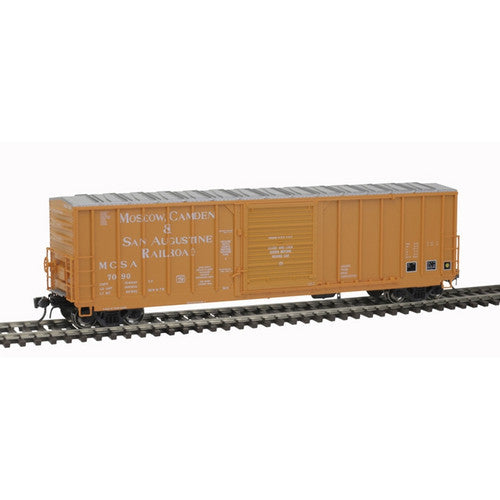 Atlas 20007147 CNCF 5000 Boxcar - MCSA Moscow, Camden & San Augustine #7107 (light orange, white) HO Scale