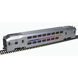 Atlas MASTER 20007386 MULTI-LEVEL TRAILER w/Toilet NJ TRANSIT #7254 HO Scale