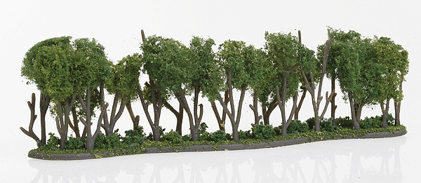 Woodland Scenics 3581 Hedge Row - Woodland Classics(TM) Ready Made Trees(TM) -- 7-3/4 x 1 to 2"  19.6 x 2.5 to 5cm A Scale