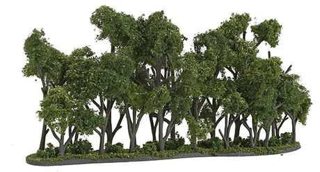 Woodland Scenics 3582 Hedge Row - Woodland Classics(TM) Ready Made Trees(TM) -- 8-1/4 x 1 to 4"  20.9 x 2.5 to 10.1cm A Scale