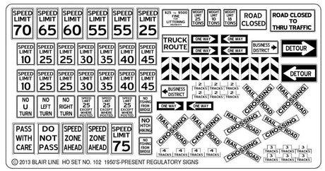Image for 184-102 Regulatory signs #1