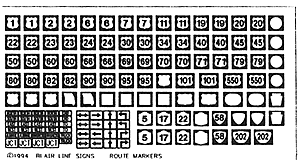 Image for 184-108 US Highway route markers