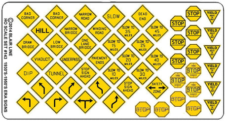 Image for 184-143 Vintage warning/stop sgns