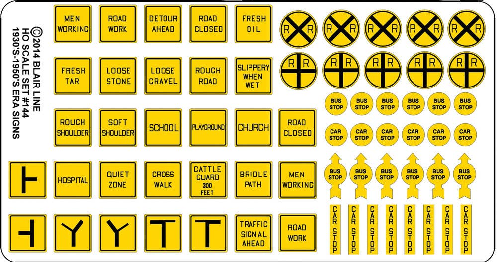 Image for 184-144 Vintage caution signs
