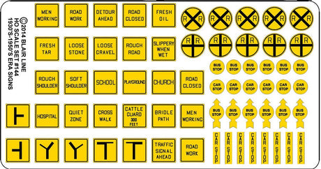 Image for 184-144 Vintage caution signs