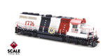 Scaletrains Rivet Counter SXT40223 EMD GP40 Phase IIc, WP Western Pacific #1776 Bicentennial HO Scale