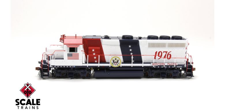 Scaletrains Rivet Counter SXT40223 EMD GP40 Phase IIc, WP Western Pacific #1776 Bicentennial HO Scale