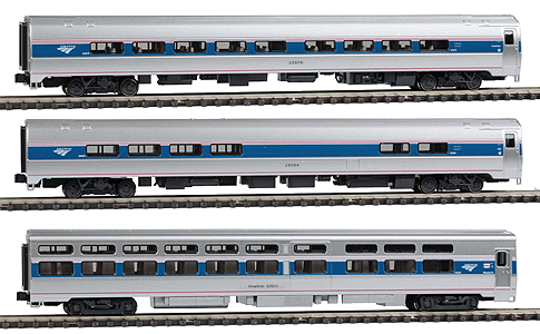 Image for 381-1066286 Amfleet InterCty 3-Cr Set