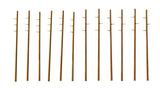Walthers 933-4173 Intermediate Height Utility Poles Wood package 12 Walthers Cornerstone HO Scale