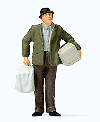 Image for 590-28160 Man Walking w/Bird Cage